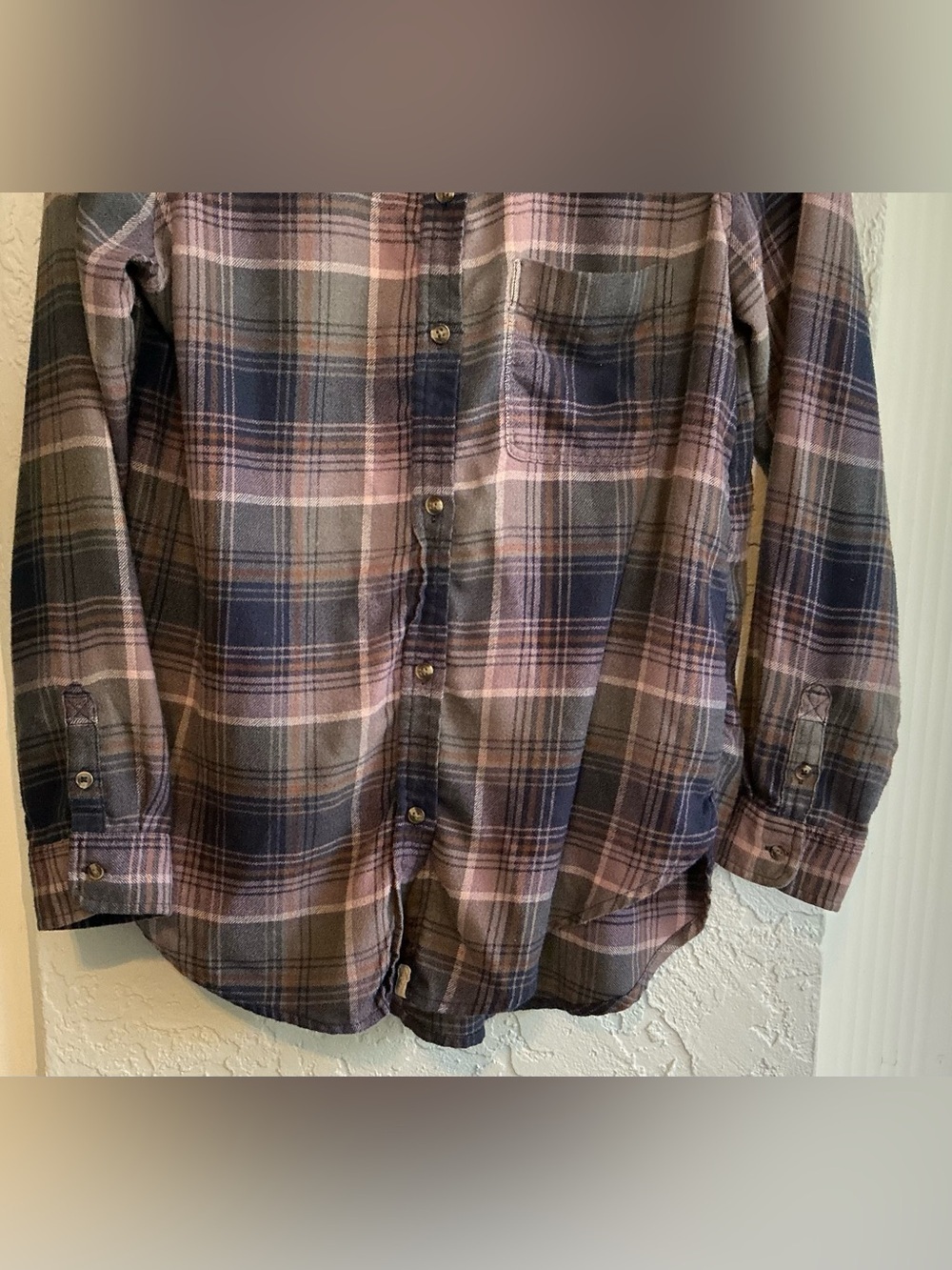 American Eagle Outfitters Amazingly Soft Plaid Button-Down Shirt - Picture 7 of 12